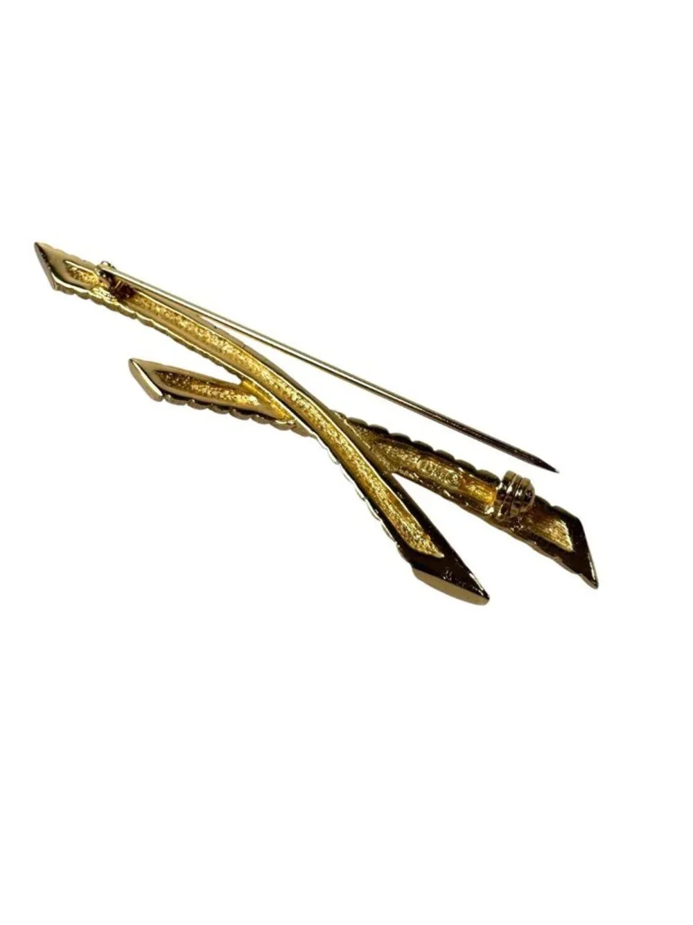 Dior Brooch Rope Twist Gold Vintage